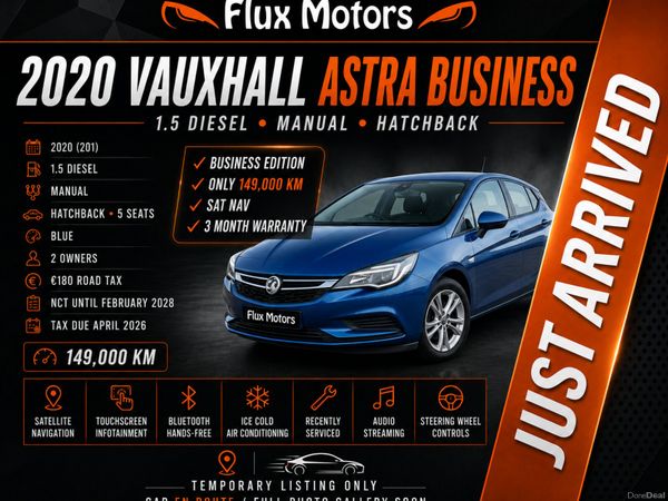 Vauxhall Astra Hatchback, Diesel, 2020, Blue