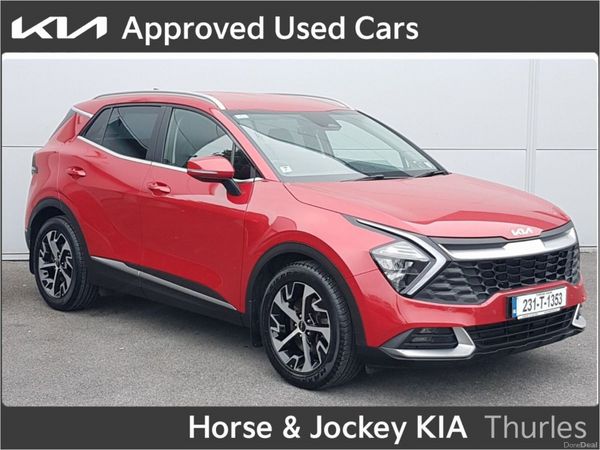 Kia Sportage SUV, Diesel Hybrid, 2023, Red