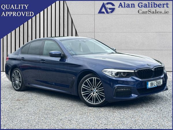 BMW 5-Series Saloon, Petrol Plug-in Hybrid, 2019, Blue