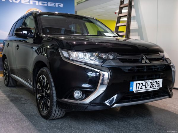 Mitsubishi Outlander Estate, Petrol Plug-in Hybrid, 2017, Black