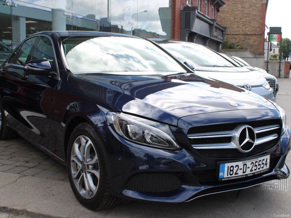 Mercedes-Benz C-Class Saloon, Petrol Plug-in Hybrid, 2018, Blue
