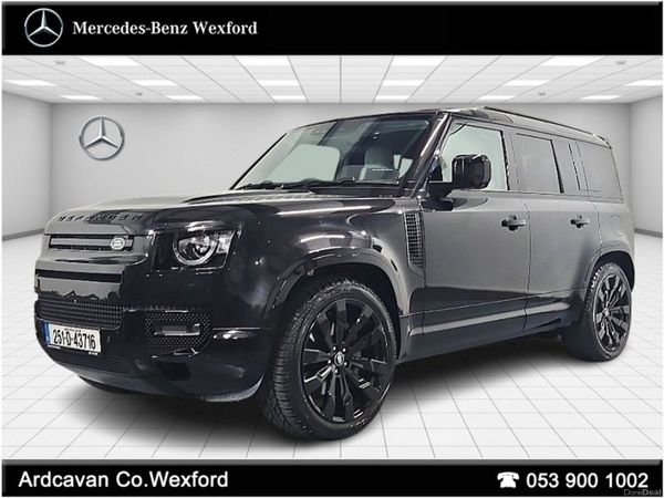 Land Rover Defender SUV, Petrol Plug-in Hybrid, 2025, Black