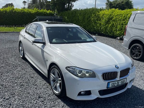 BMW 5-Series Saloon, Diesel, 2013, White