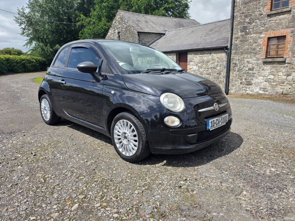 Fiat 500 Hatchback, Petrol, 2010, Black