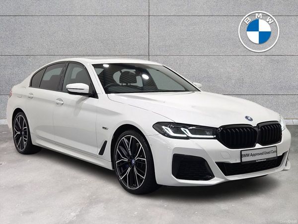 BMW 5-Series Saloon, Petrol Plug-in Hybrid, 2023, White