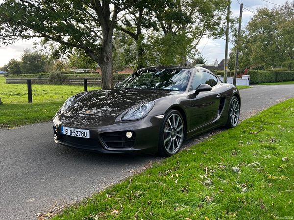 Porsche Cayman Coupe, Petrol, 2015, Brown
