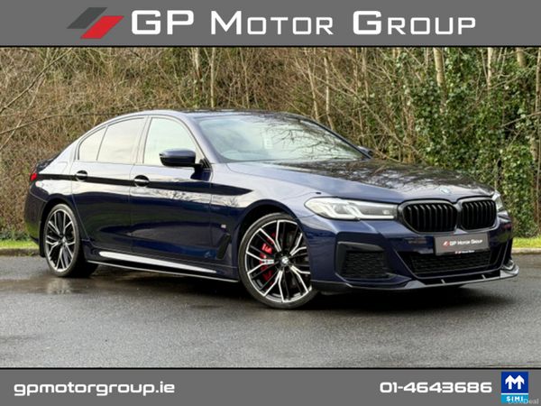 BMW 5-Series Saloon, Petrol Plug-in Hybrid, 2021, Blue