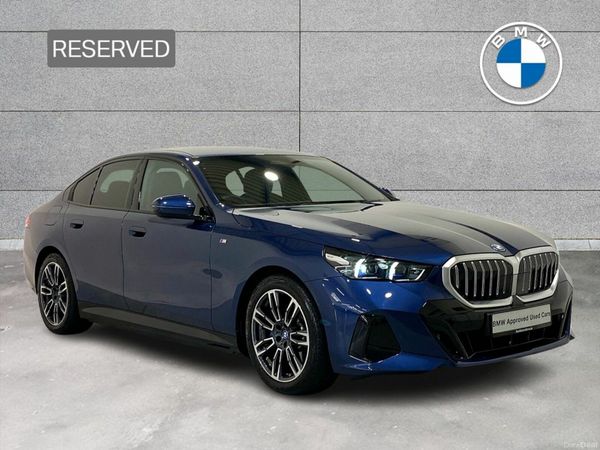 BMW 5-Series Saloon, Petrol Plug-in Hybrid, 2025, Blue
