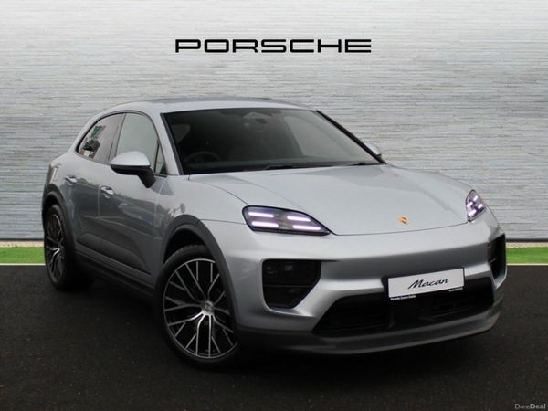 Porsche Macan SUV, Electric, 2025, Silver