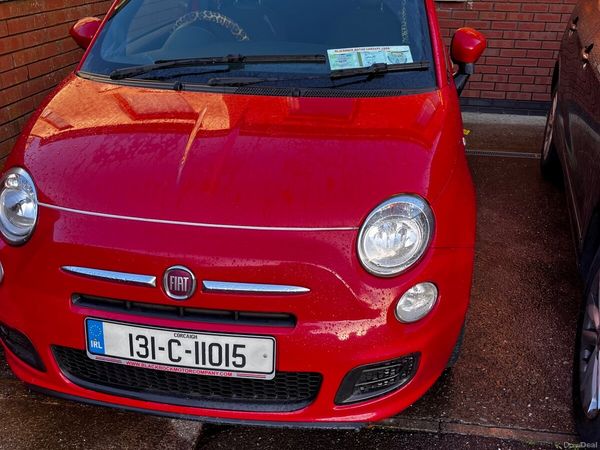 Fiat 500 Hatchback, Petrol, 2013, Red