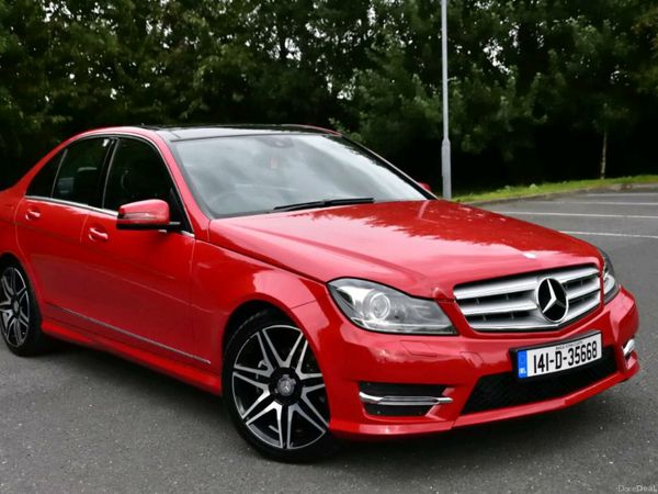 Mercedes-Benz C-Class Saloon, Diesel, 2014, Red
