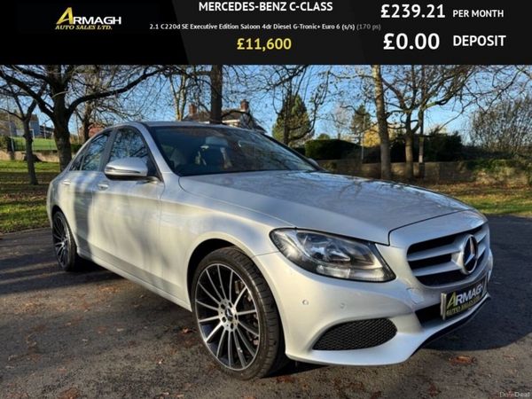 Mercedes-Benz C-Class Saloon, Diesel, 2017, Silver