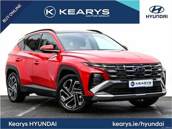 Hyundai Tucson SUV, Petrol Plug-in Hybrid, 2025, Red