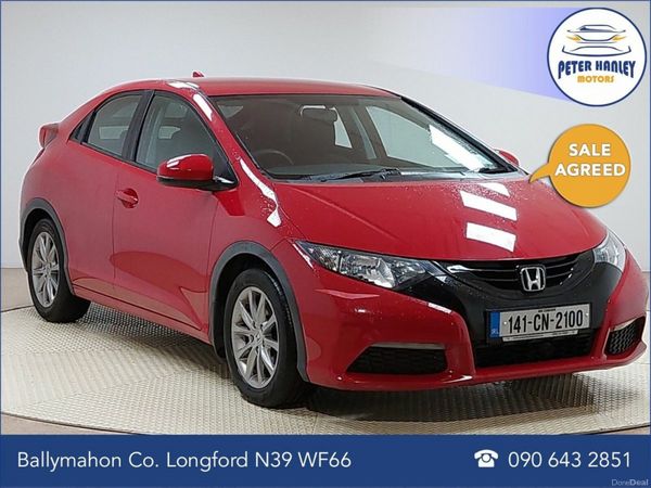 Honda Civic Hatchback, Petrol, 2014, Red