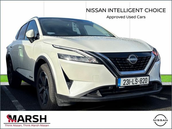 Nissan Qashqai SUV, Petrol Hybrid, 2023, White