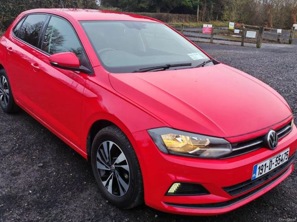 Volkswagen Polo Hatchback, Petrol, 2019, Red