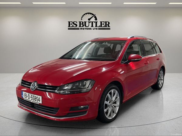 Volkswagen Golf Estate, Petrol, 2015, Red
