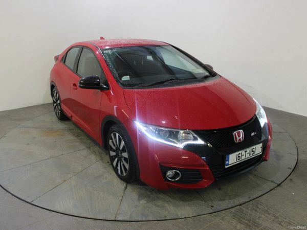 Honda Civic Hatchback, Diesel, 2016, Red