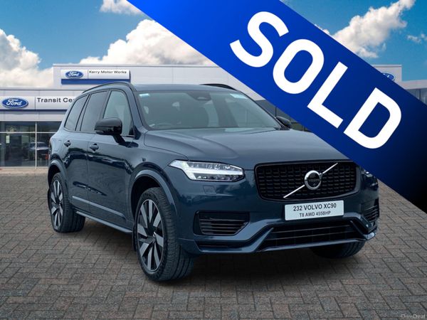 Volvo XC90 SUV, Petrol Plug-in Hybrid, 2023, Blue