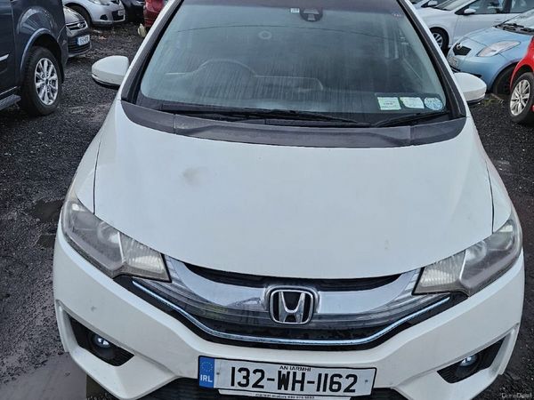 Honda Fit Hatchback, Petrol Hybrid, 2013, White