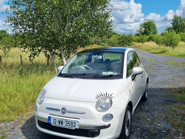 Fiat 500 Hatchback, Petrol, 2012, White