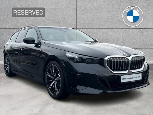 BMW 5-Series Estate, Petrol Plug-in Hybrid, 2025, Black