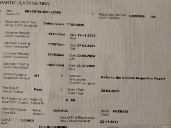 Toyota Avensis Estate, Diesel, 2012, Silver