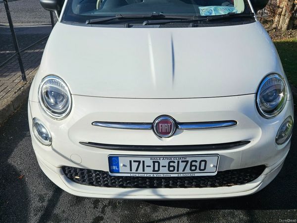 Fiat 500 Hatchback, Petrol, 2017, White