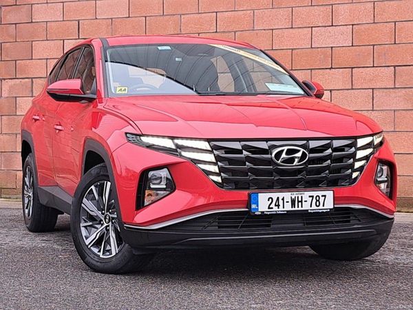 Hyundai Tucson SUV, Petrol Hybrid, 2024, Red