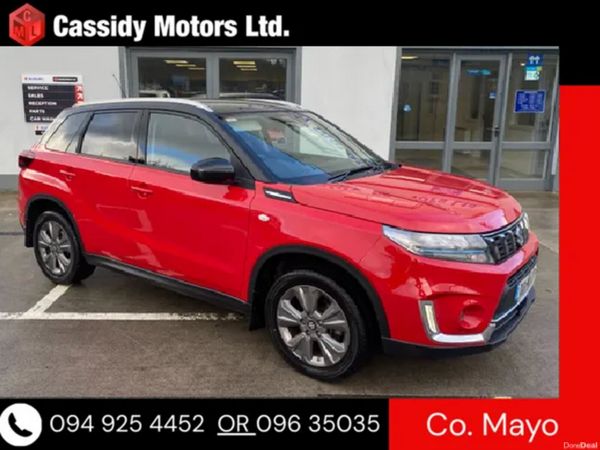 Suzuki Vitara SUV, Petrol Hybrid, 2023, Red
