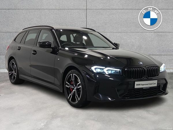 BMW 3-Series Estate, Petrol Hybrid, 2025, Black