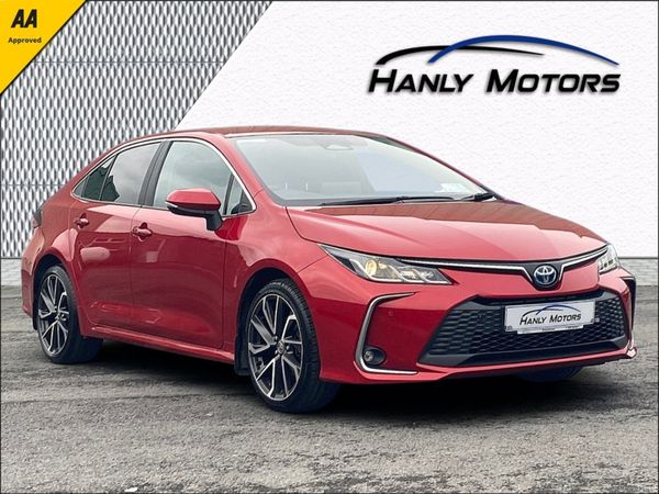 Toyota Corolla Saloon, Petrol Hybrid, 2023, Red