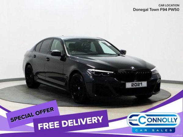 BMW 5-Series Saloon, Petrol Plug-in Hybrid, 2021, Grey