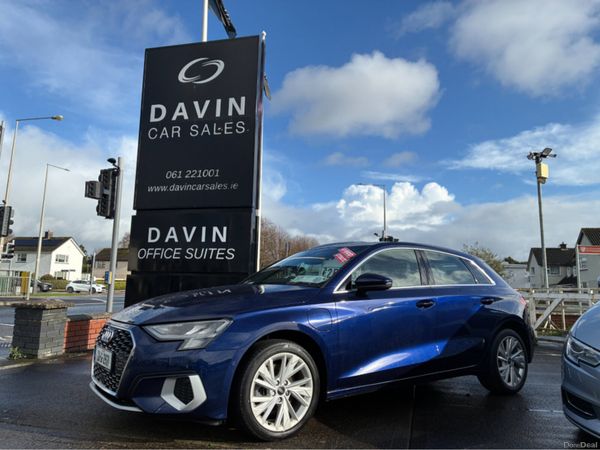 Audi A3 Hatchback, Petrol Plug-in Hybrid, 2021, Blue