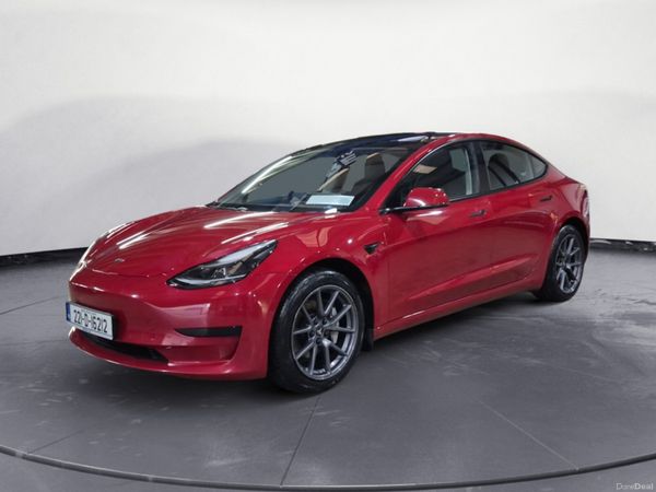 Tesla Model 3 Saloon, Electric, 2022, Red