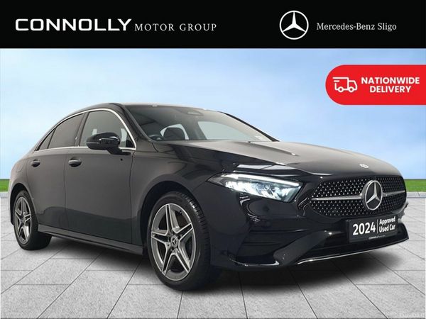 Mercedes-Benz A-Class Saloon, Petrol Plug-in Hybrid, 2024, Black