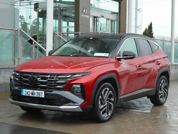 Hyundai Tucson SUV, Petrol Hybrid, 2024, Red
