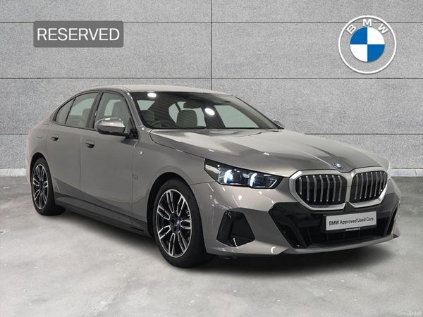 BMW 5-Series Saloon, Petrol Plug-in Hybrid, 2024, Grey