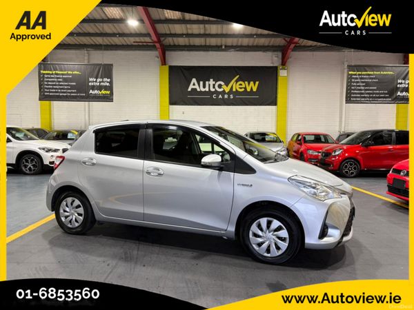 Toyota Vitz Hatchback, Petrol Hybrid, 2019, Silver