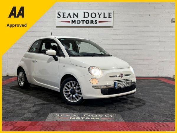 Fiat 500 Hatchback, Petrol, 2015, White