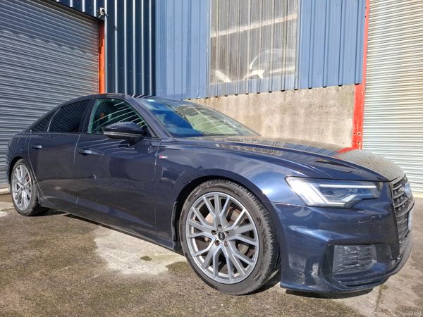 Audi A6 Saloon, Diesel Hybrid, 2021, Blue