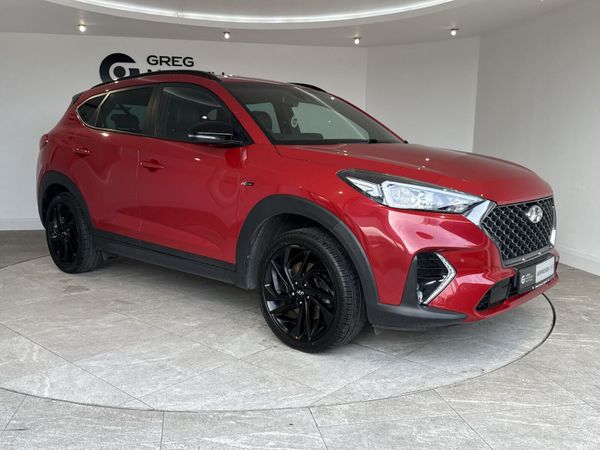 Hyundai Tucson SUV, Diesel Hybrid, 2019, Red