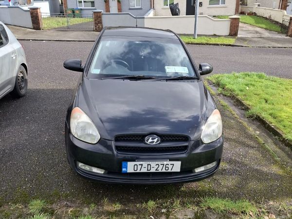 Hyundai Accent Hatchback, Petrol, 2007, Black