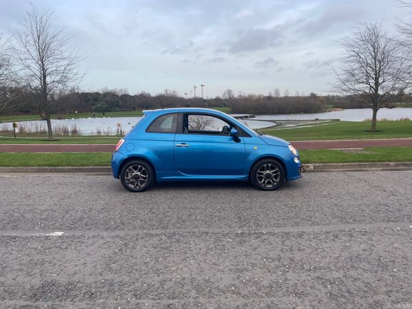 Fiat 500 Hatchback, Petrol, 2014, Blue