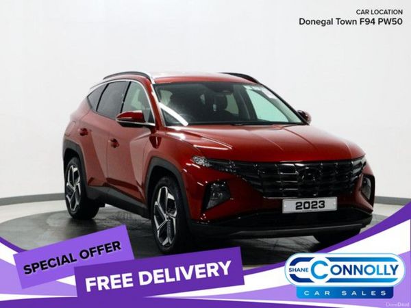 Hyundai Tucson SUV, Petrol Hybrid, 2023, Red