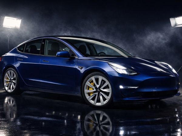 Tesla Model 3 Saloon, Electric, 2022, Blue