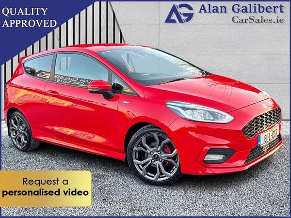 Ford Fiesta Hatchback, Petrol, 2018, Red