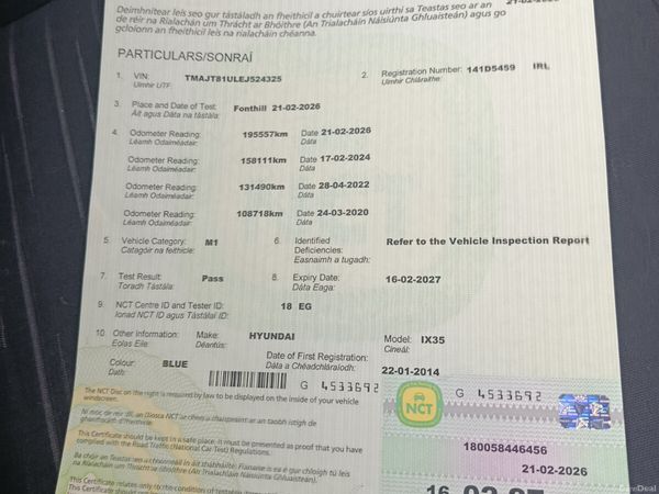 Hyundai ix35 SUV, Diesel, 2014, Blue