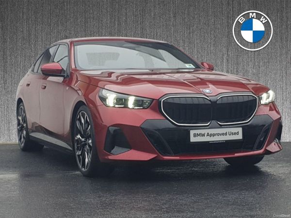 BMW 5-Series Saloon, Petrol Plug-in Hybrid, 2025, Red