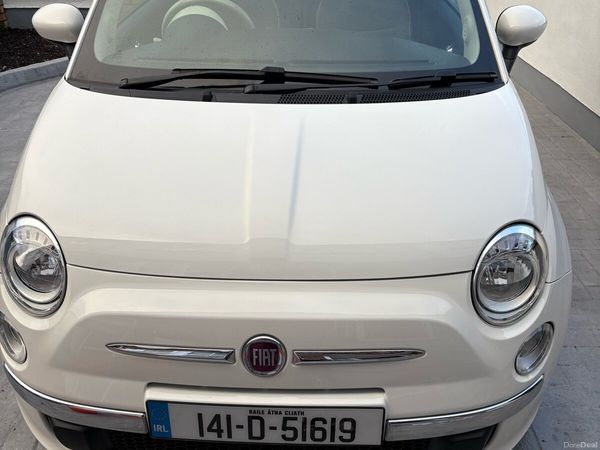 Fiat 500 Hatchback, Petrol, 2014, White